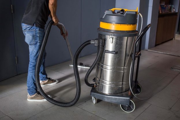 Commercial Vacuum Cleaner in use